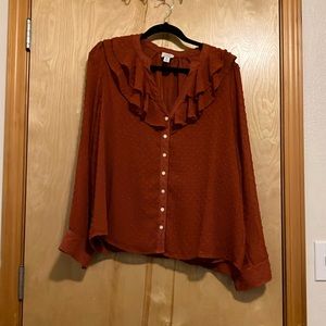 J. Crew polka-dot blouse (EUC)